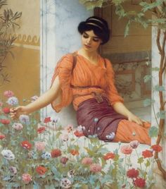 alma tadema flores